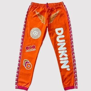 New Unisex DUNKIN' DONUTS DunKings 2024 Super Bowl Track Pants Size XL